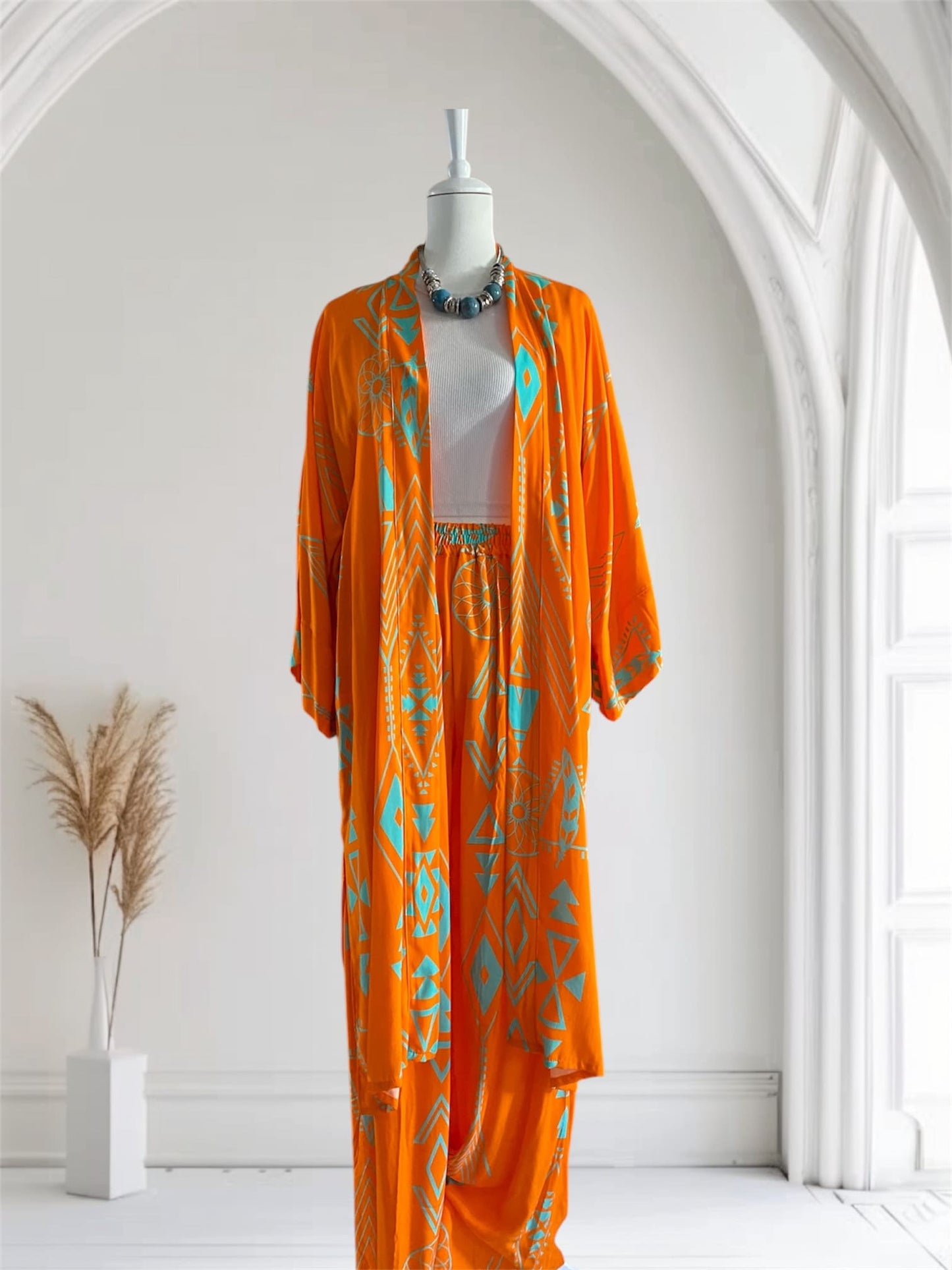 AMBRA SET DI KIMONO E PANTALONE