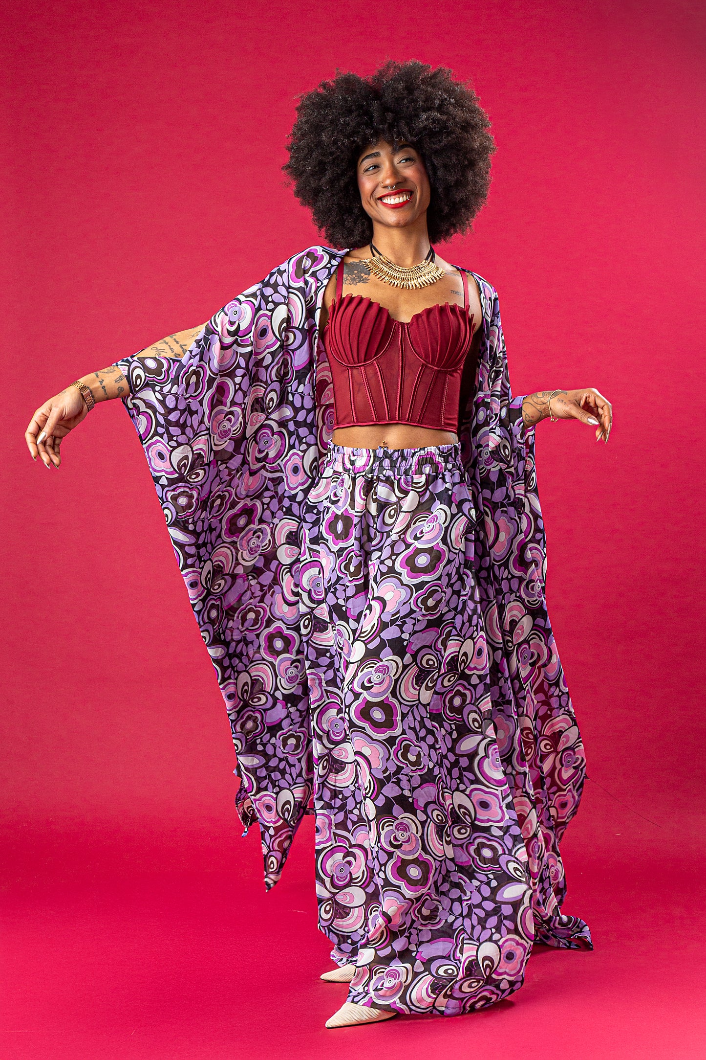 EMY SET CAFTANO E PANTALONE