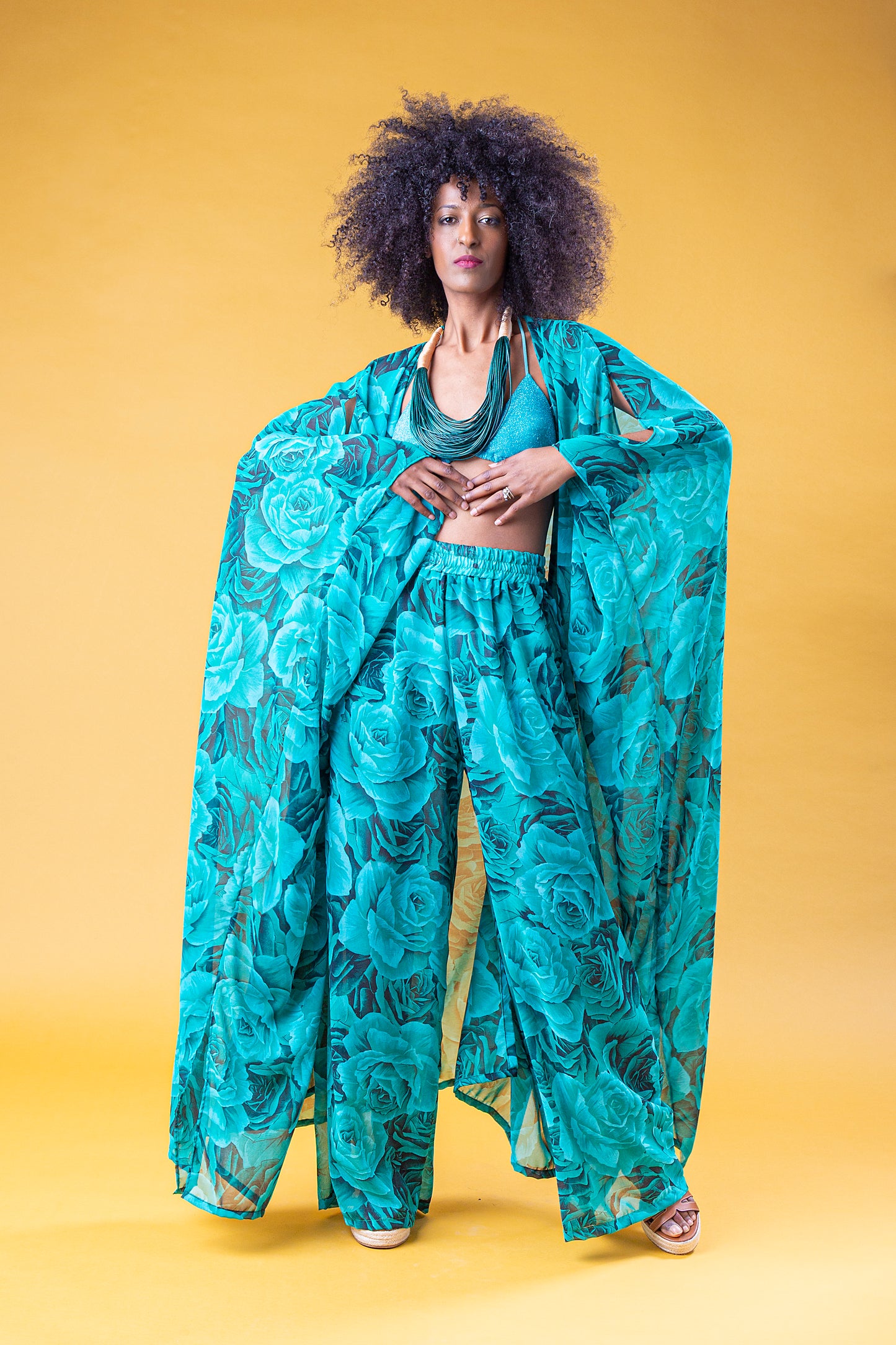 MESI SET CAFTANO PANTALONE