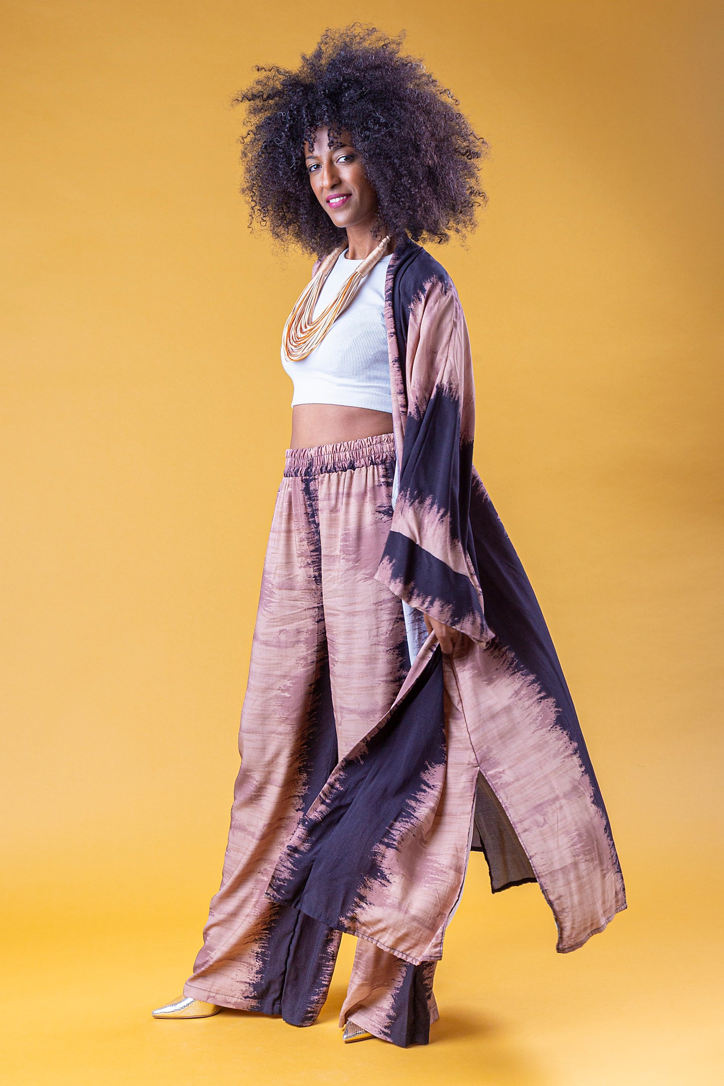 BOHEMIA SET KIMONO PANTALONE