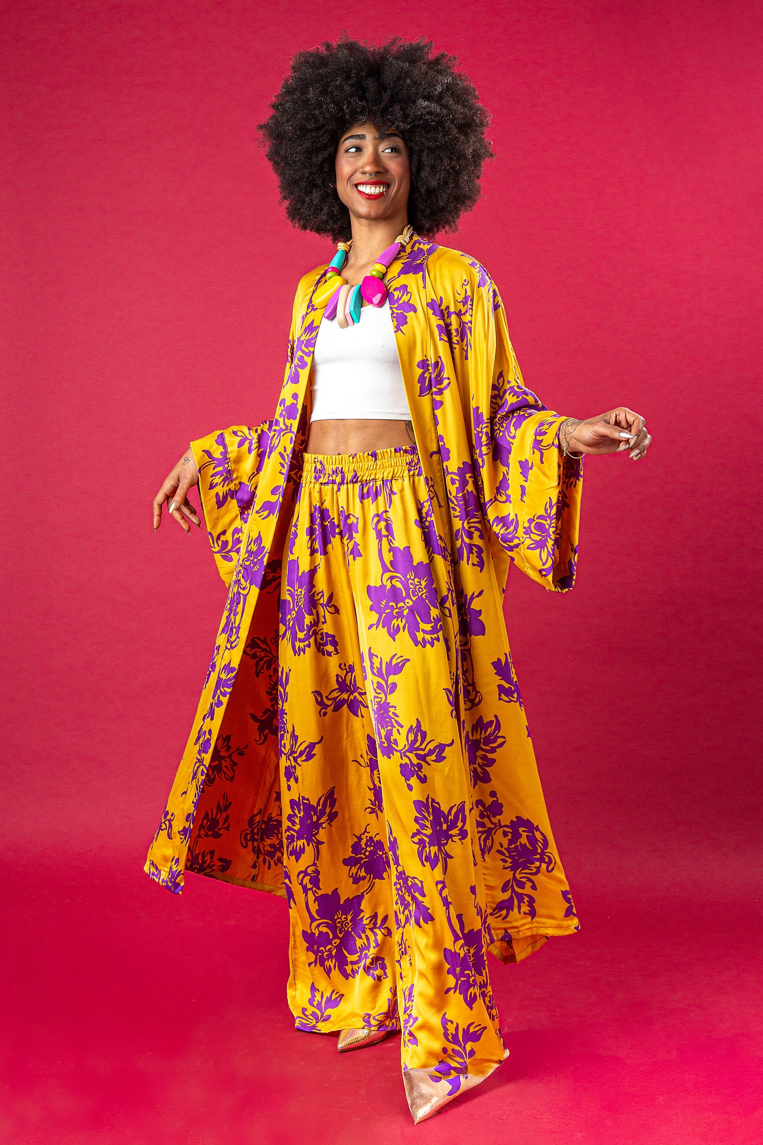 SET KIMONO E PANTALONE