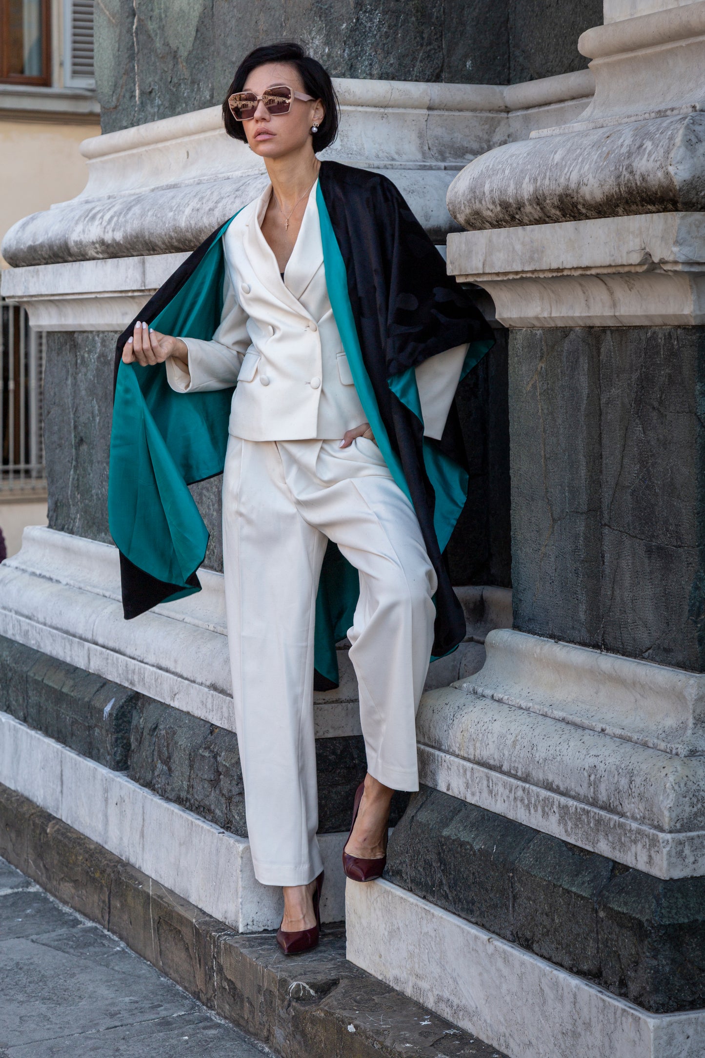 ESTER - velvet Poncho