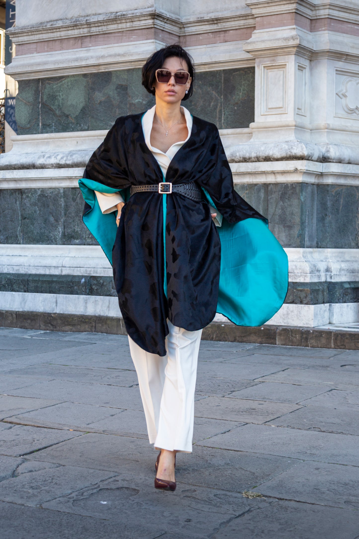 ESTER - velvet Poncho