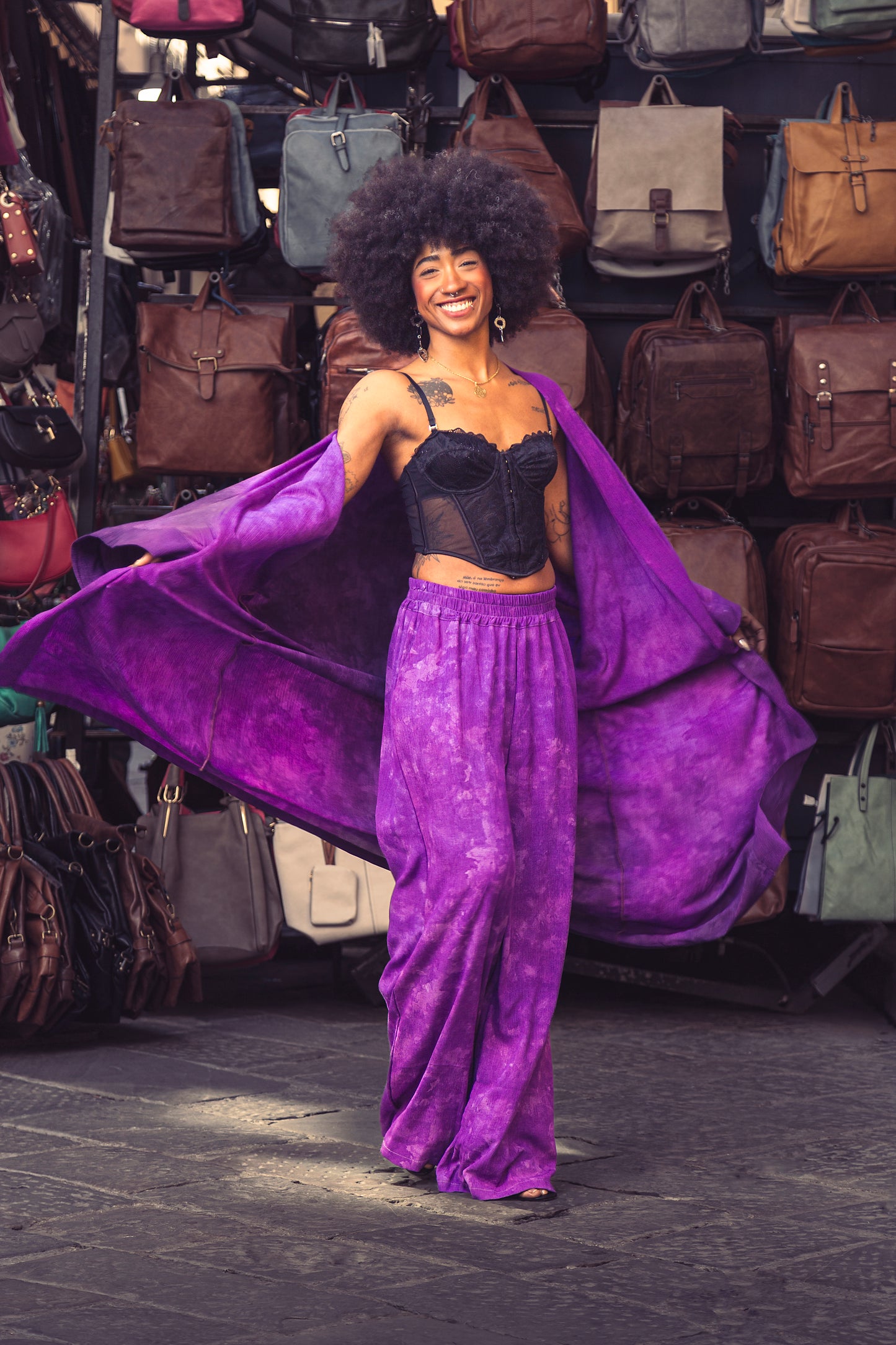 VELURA SET KIMONO PANTALONE