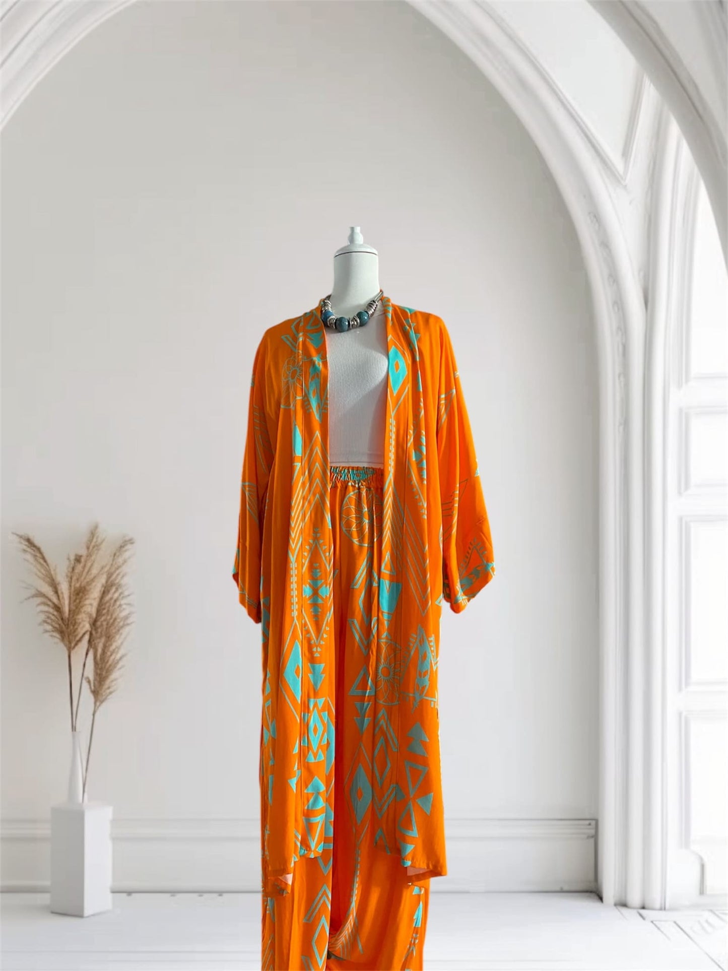 AMBRA SET DI KIMONO E PANTALONE
