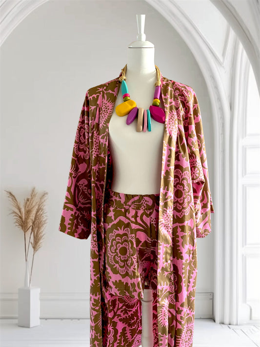 MENEN SET DI KIMONO E PANTALONCINO