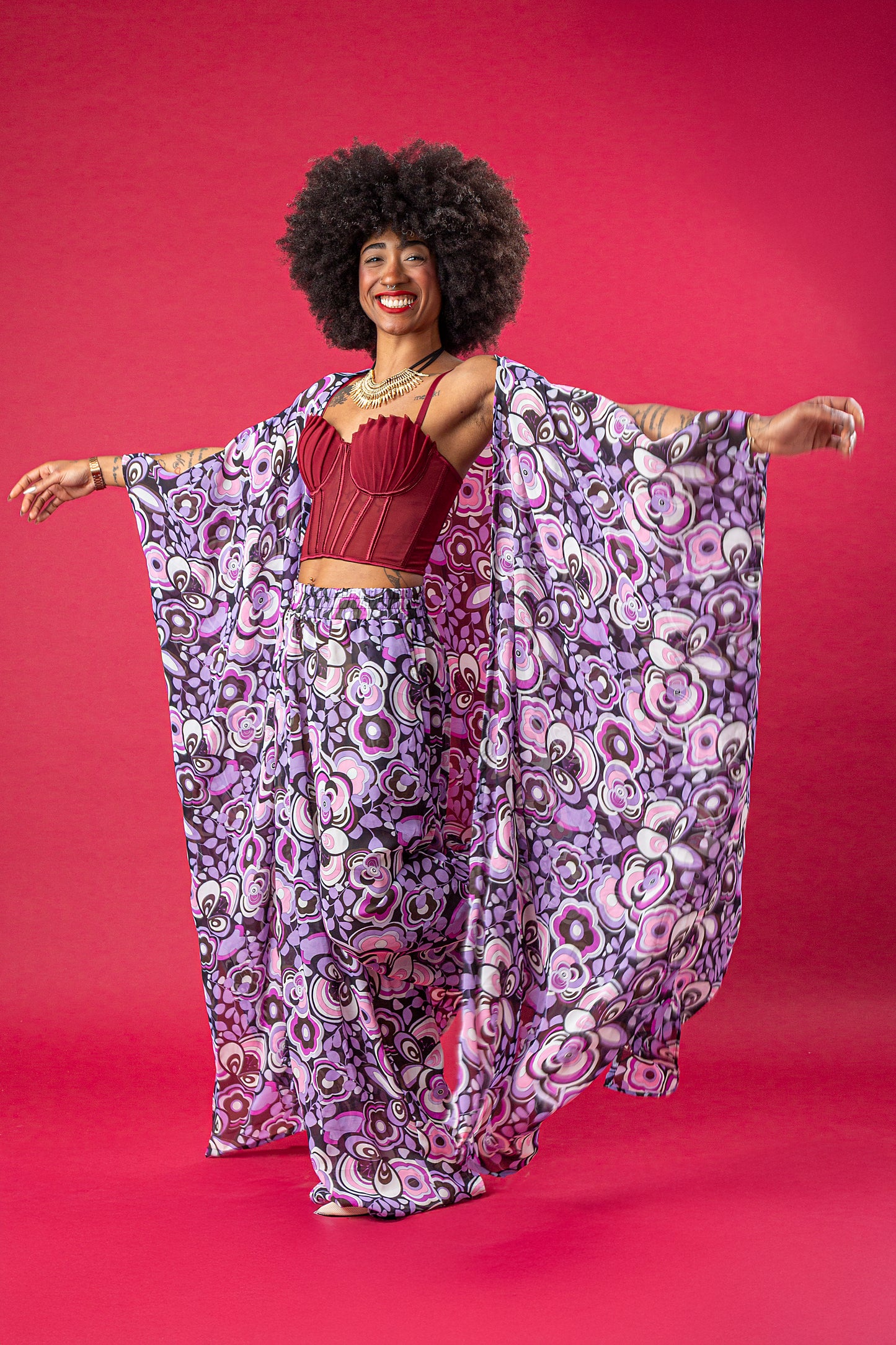 EMY SET CAFTANO E PANTALONE