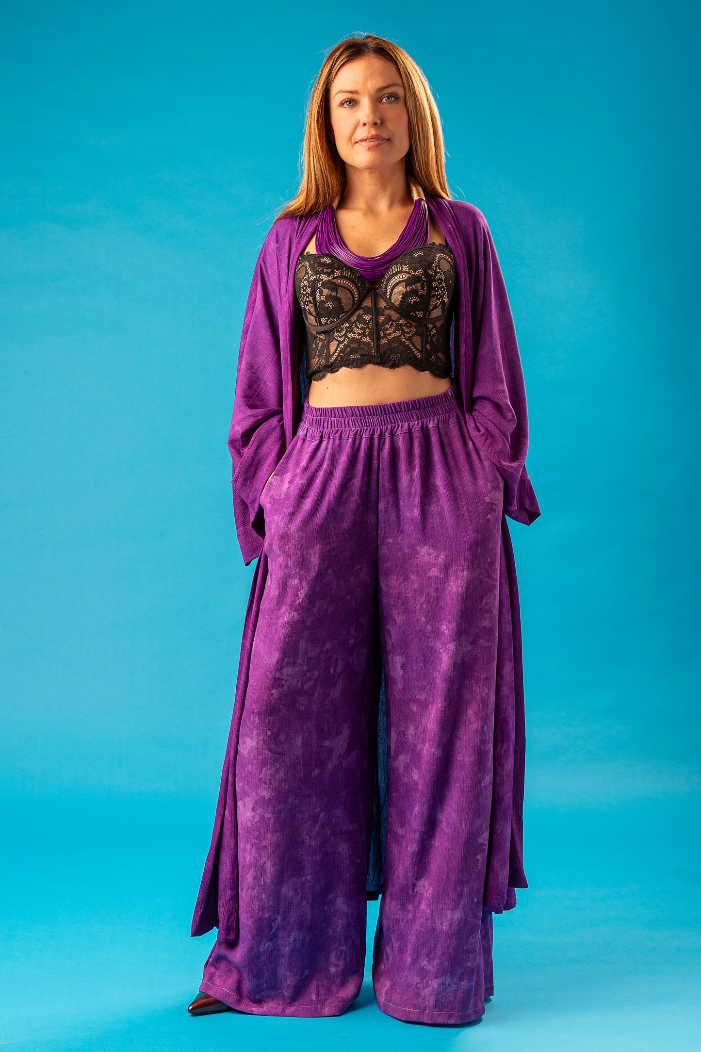 VELURA SET KIMONO PANTALONE