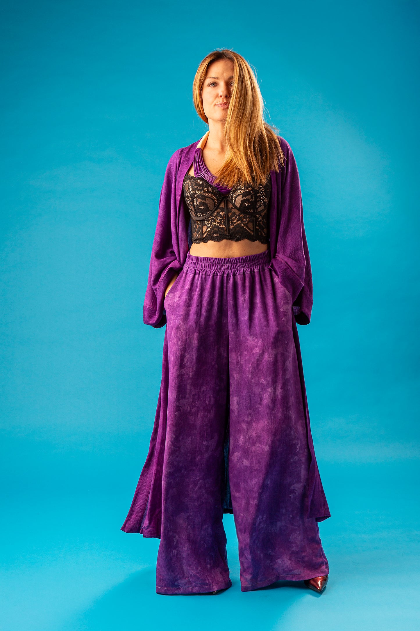 VELURA SET KIMONO PANTALONE