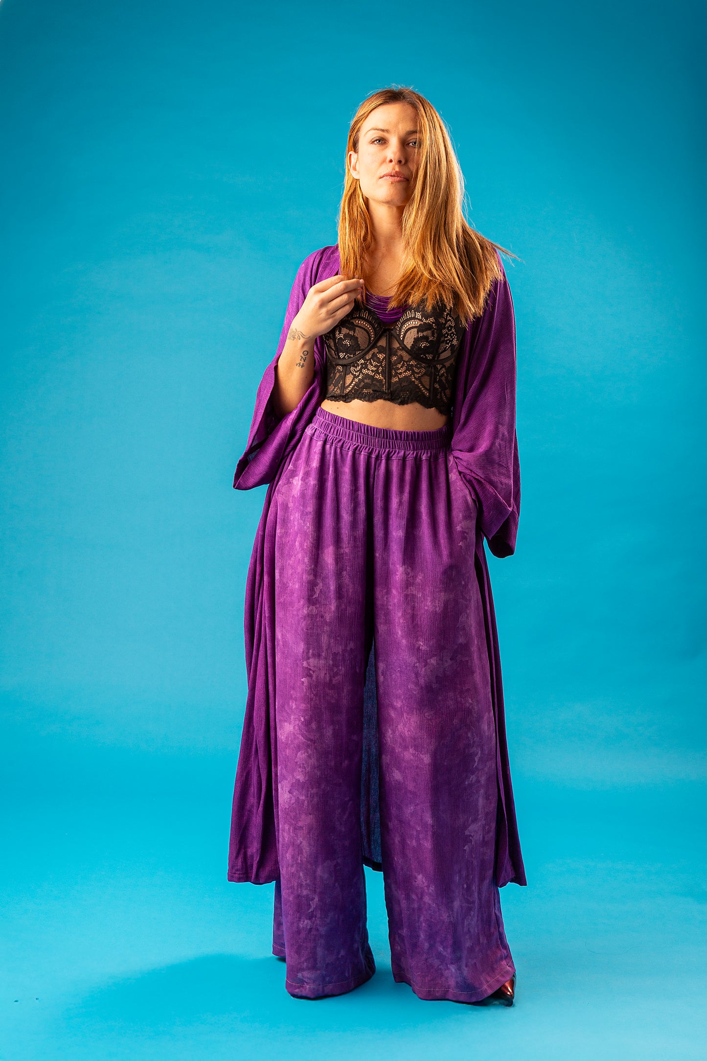 VELURA SET KIMONO PANTALONE