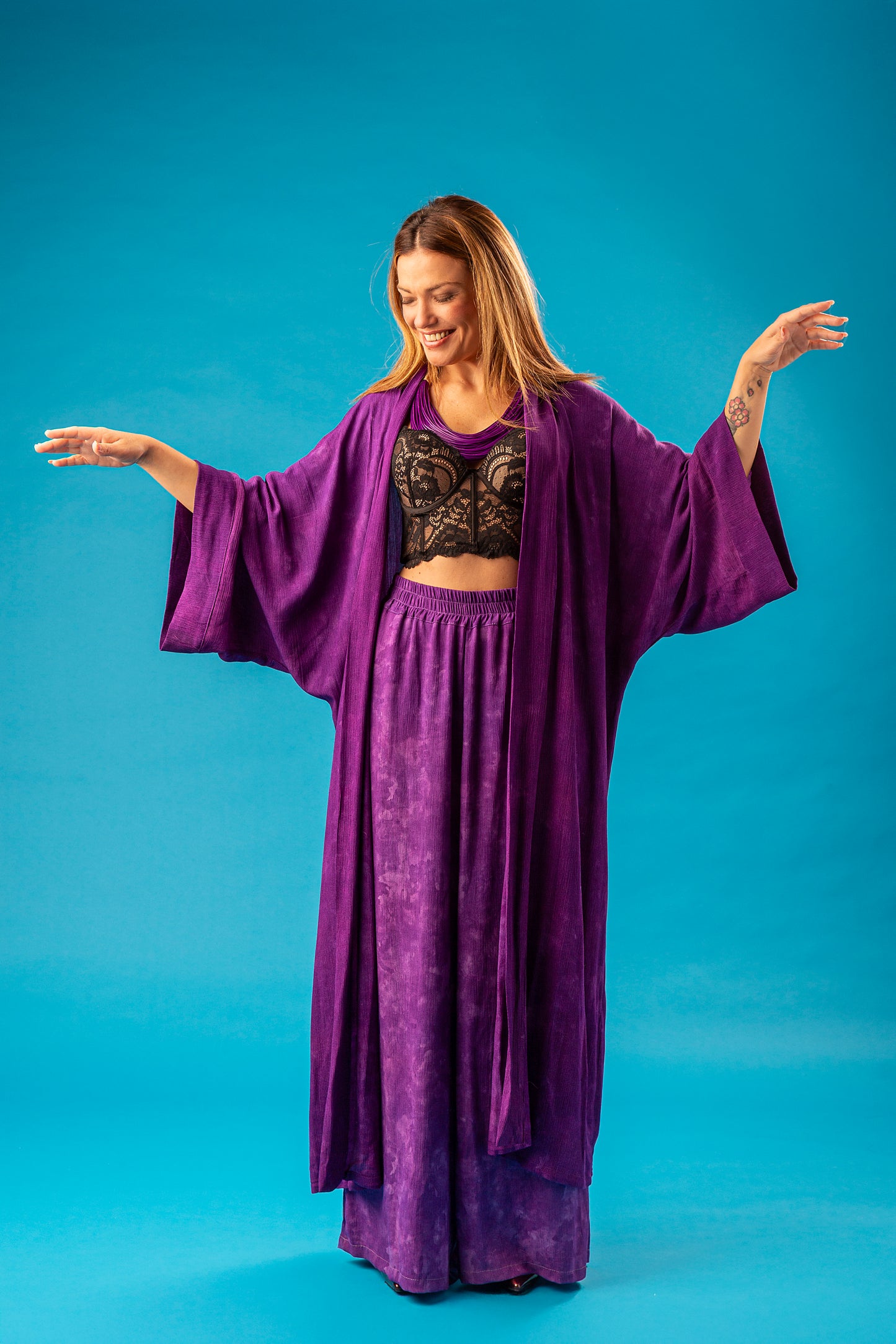 VELURA SET KIMONO PANTALONE