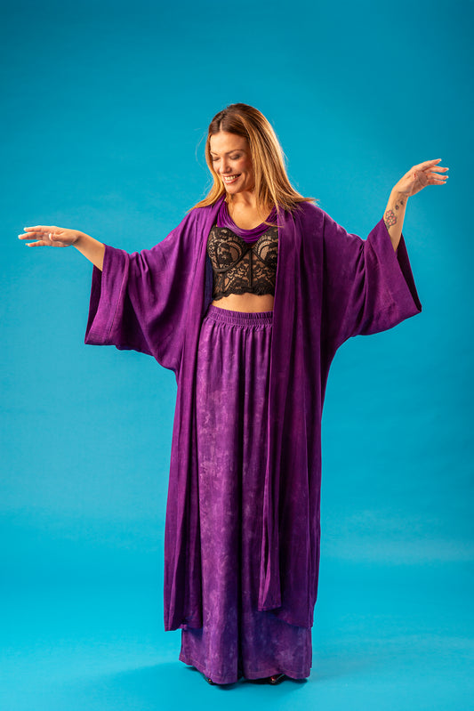VELURA SET KIMONO PANTALONE