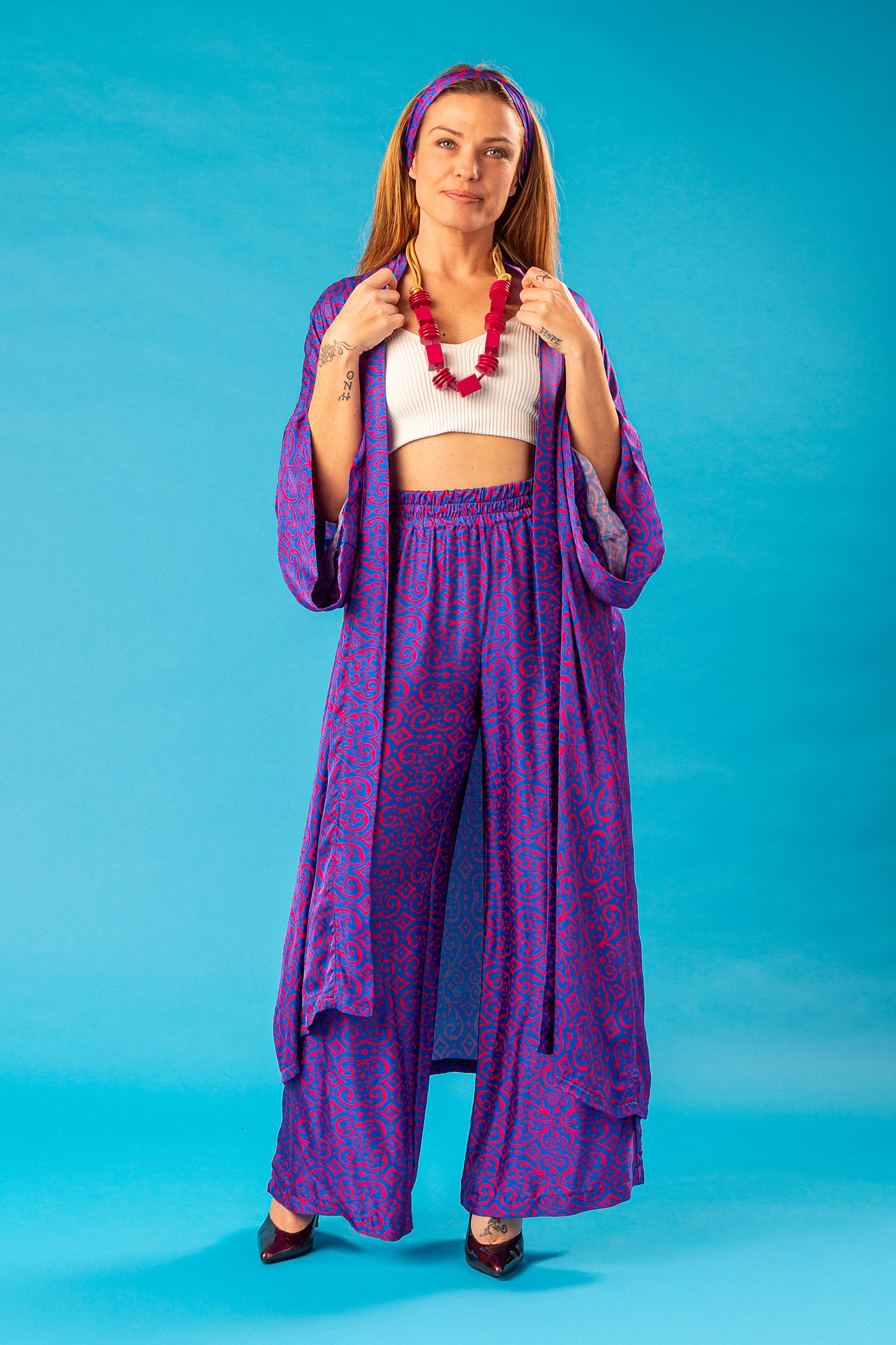 ELENI SET KIMONO E PANTALONE