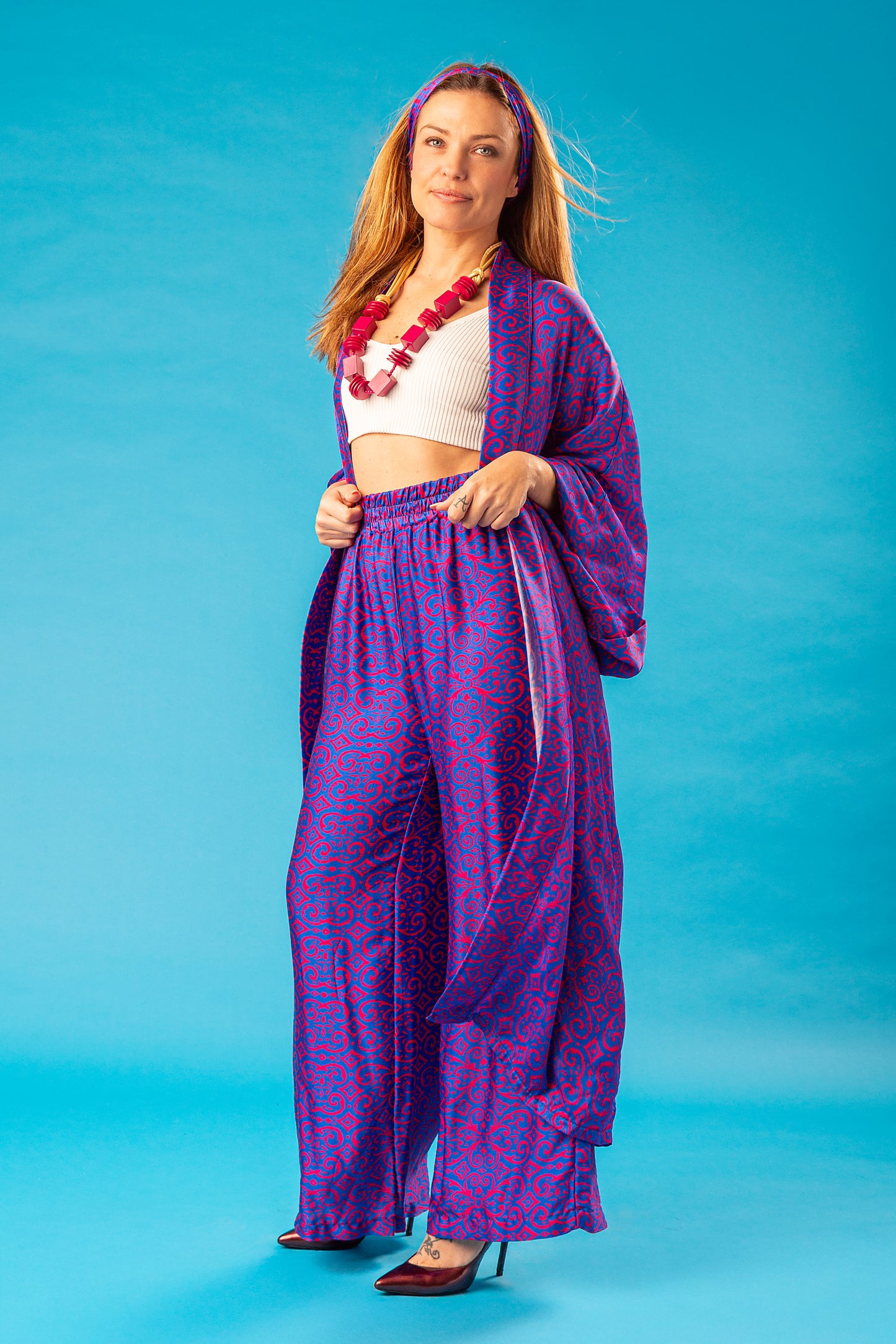 ELENI SET KIMONO E PANTALONE