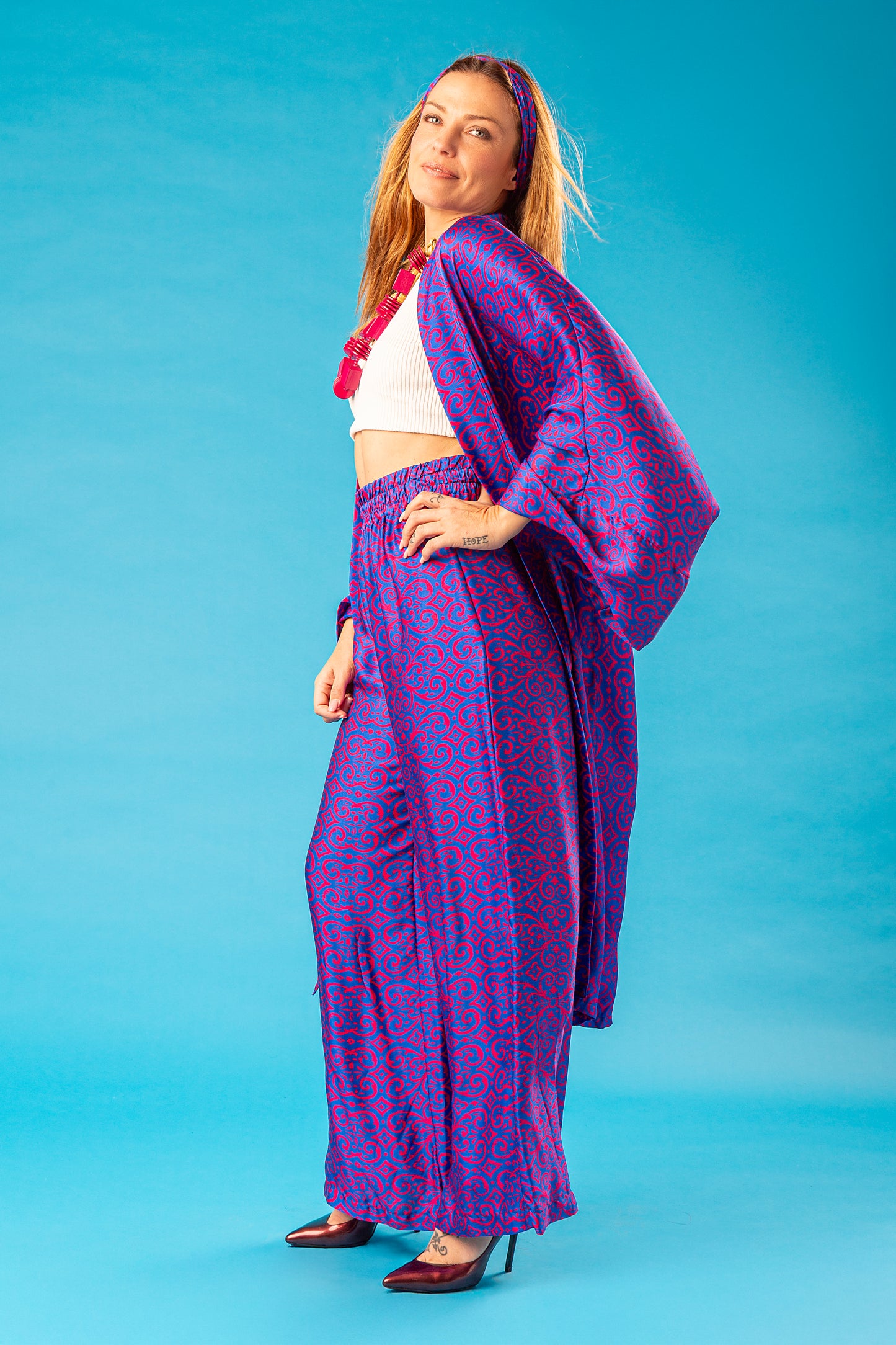 ELENI SET KIMONO E PANTALONE