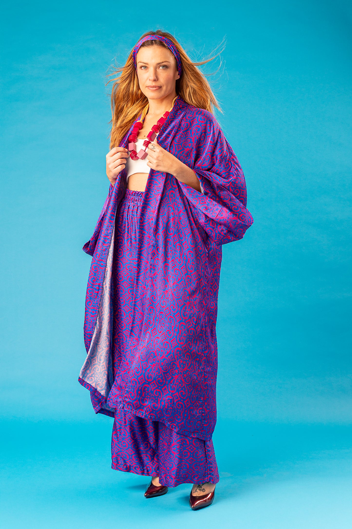 ELENI SET KIMONO E PANTALONE