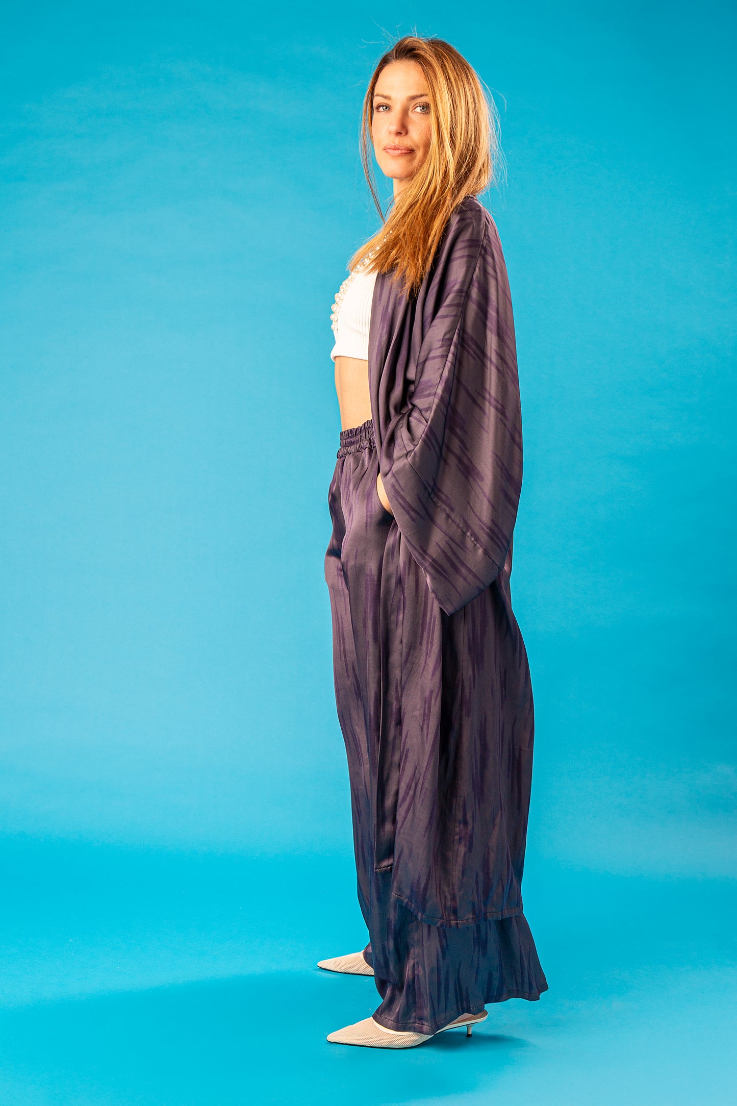 INDIGO SET KIMONO E PANTALONE