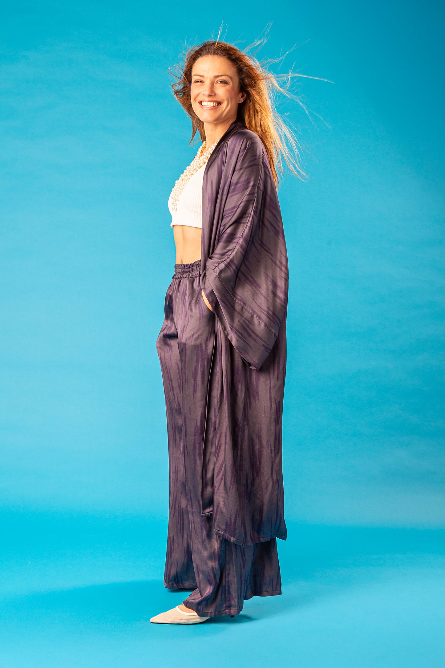 INDIGO SET KIMONO E PANTALONE