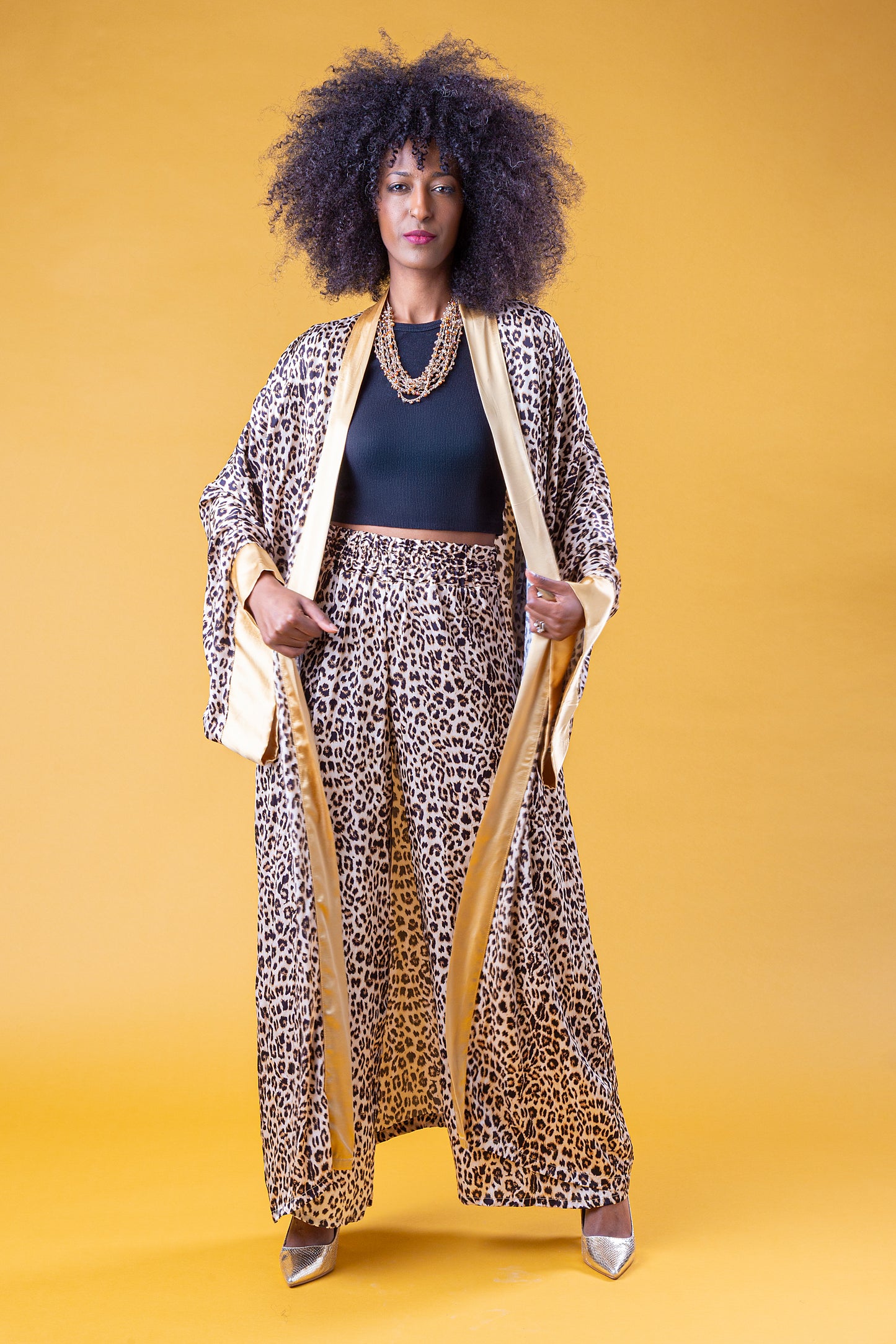ZAHARA SET KIMONO E PANTALONE