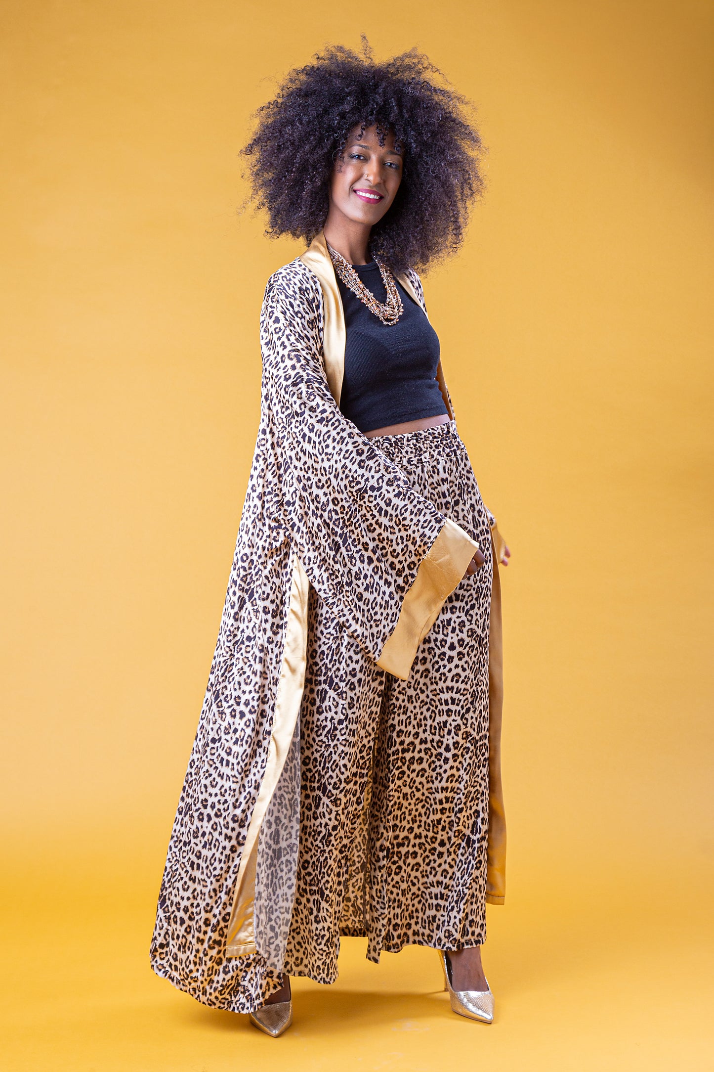 ZAHARA SET KIMONO E PANTALONE