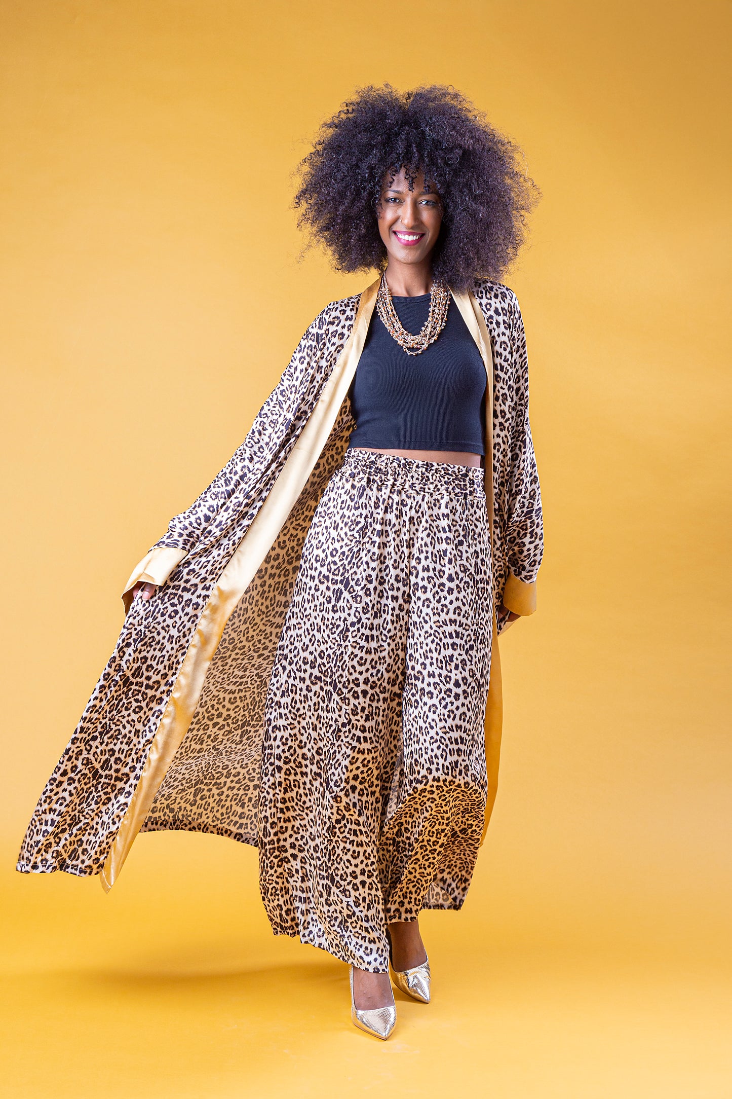 ZAHARA SET KIMONO E PANTALONE