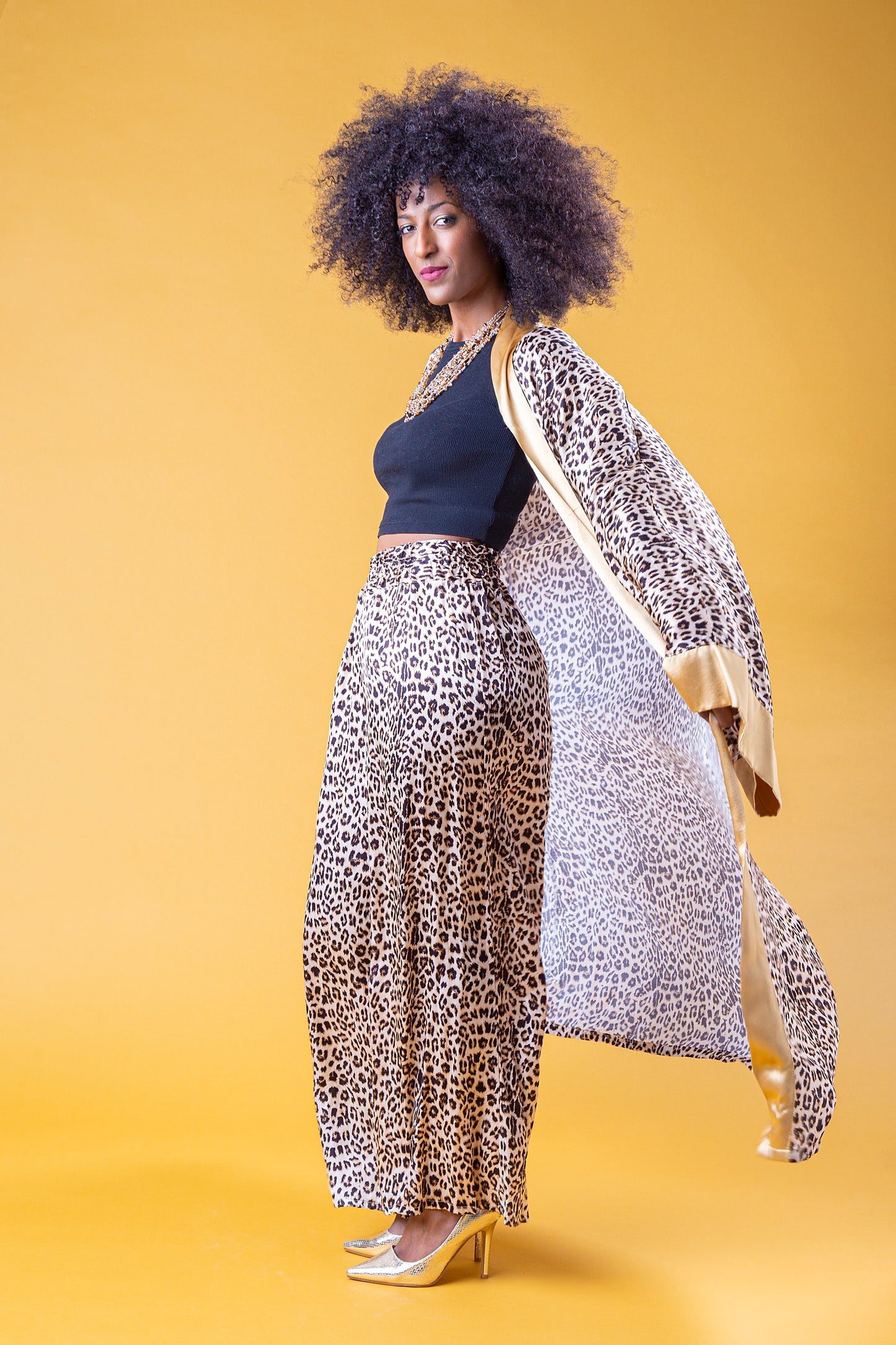 ZAHARA SET KIMONO E PANTALONE