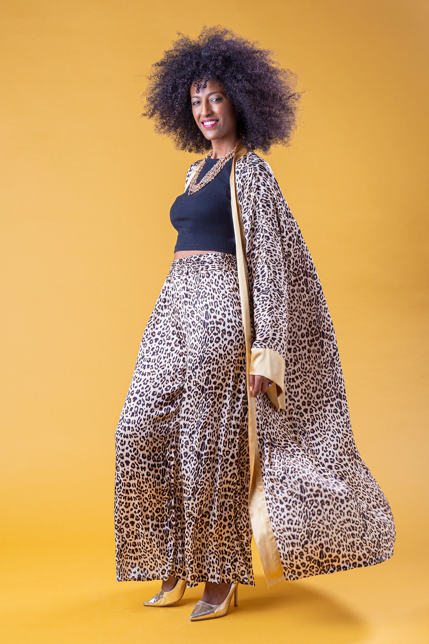 ZAHARA SET KIMONO E PANTALONE