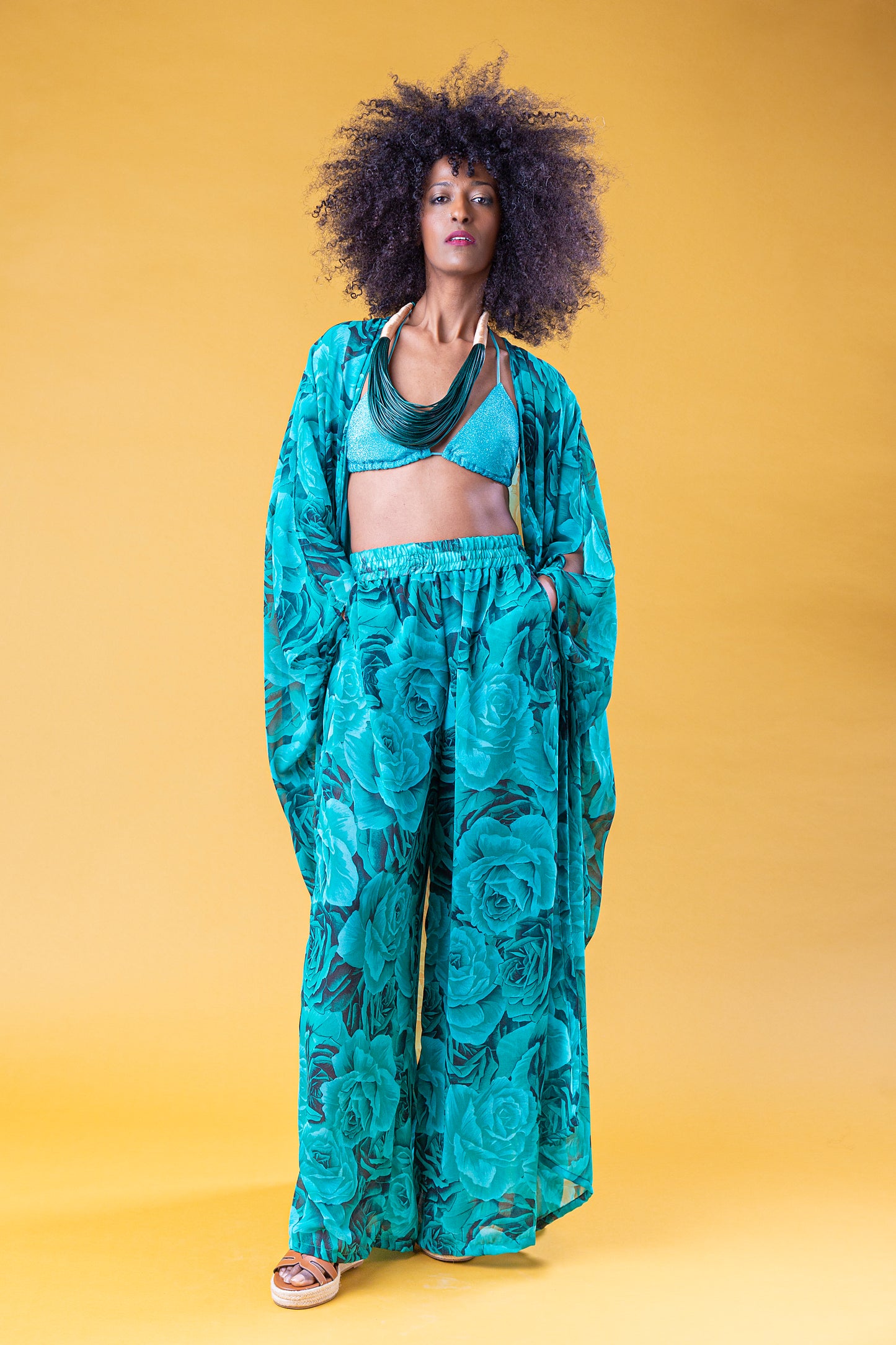MESI SET CAFTANO PANTALONE