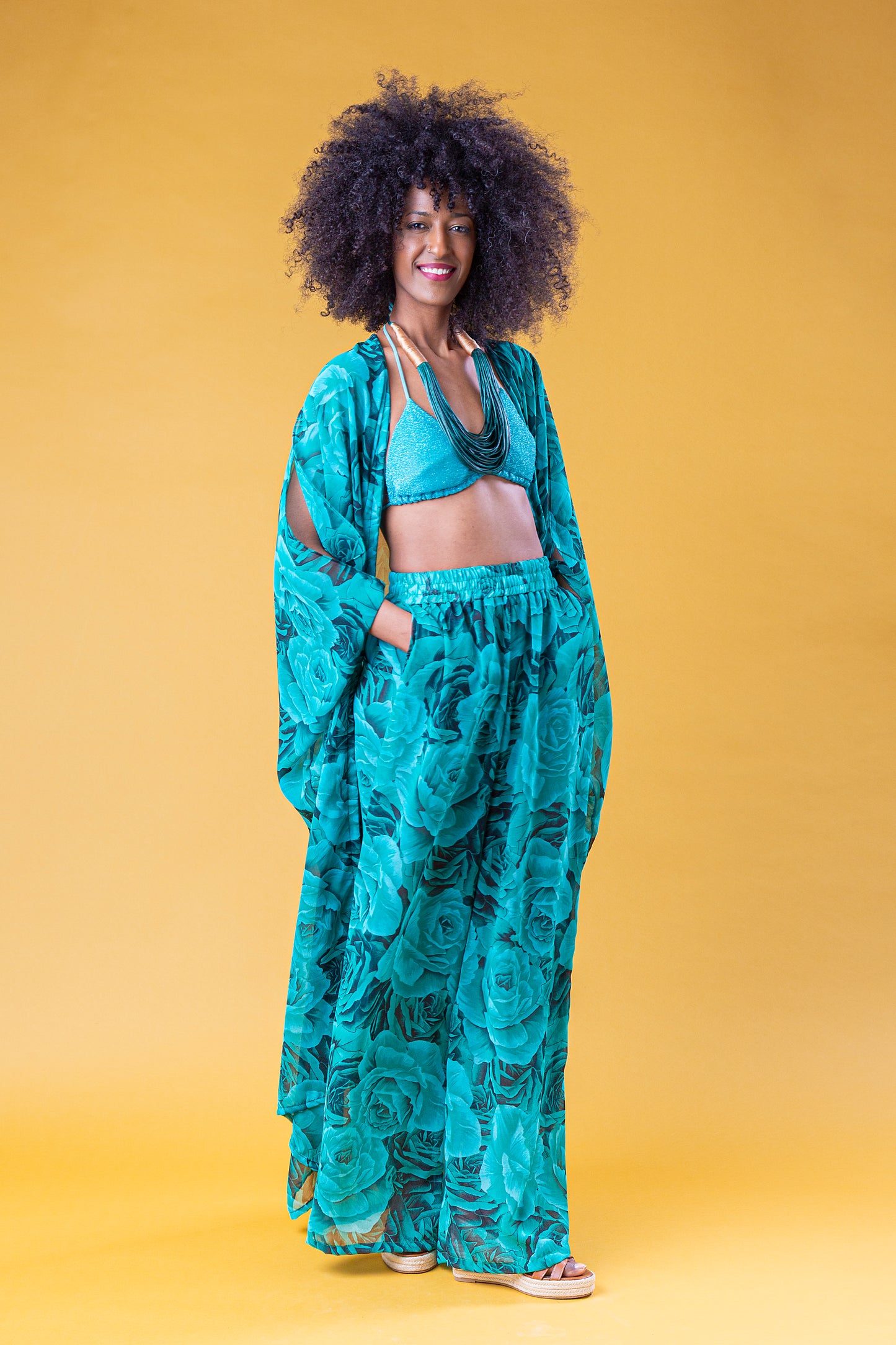MESI SET CAFTANO PANTALONE