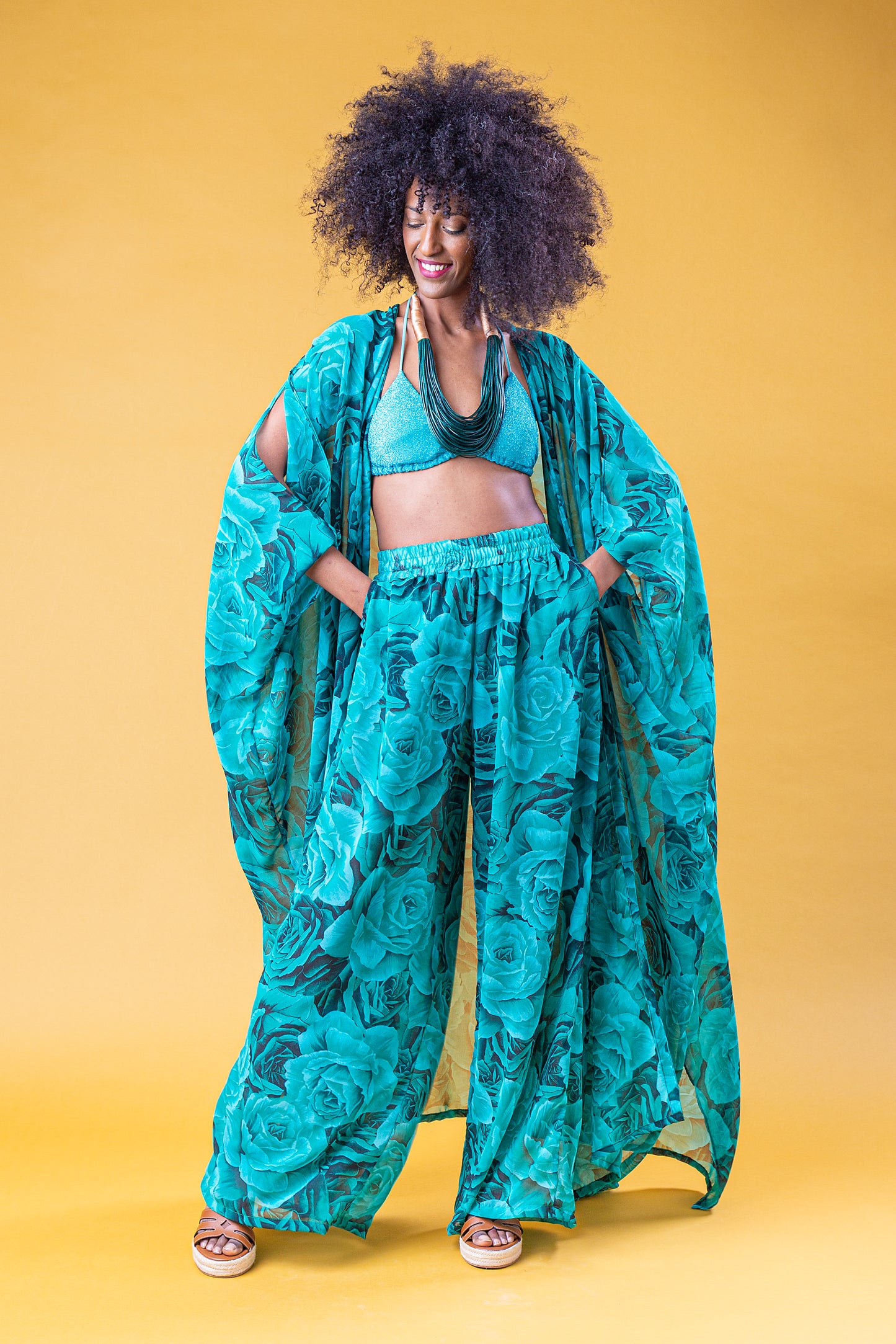 MESI SET CAFTANO PANTALONE