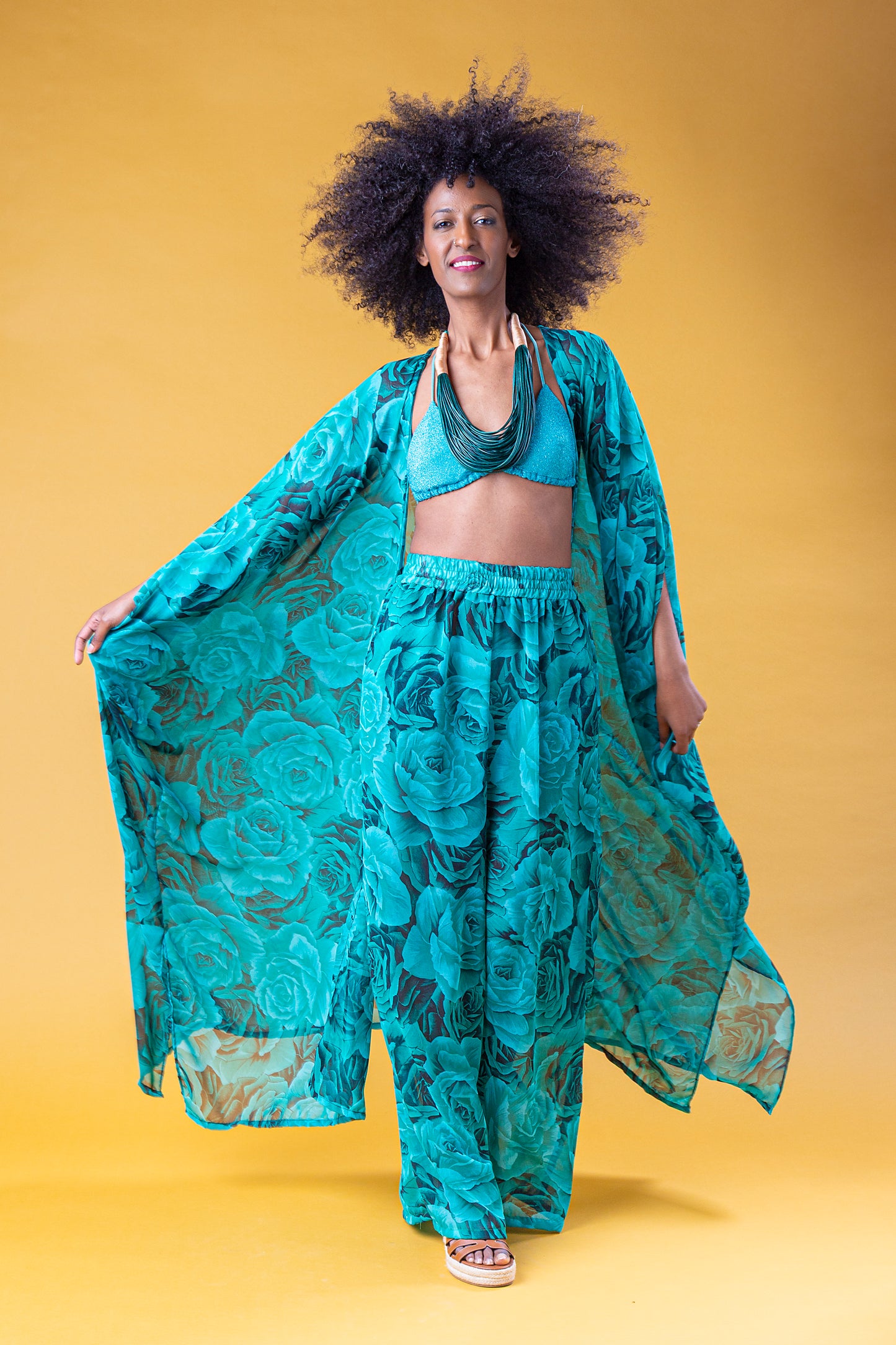 MESI SET CAFTANO PANTALONE