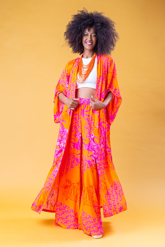 SARI SET KIMONO PANTALONE