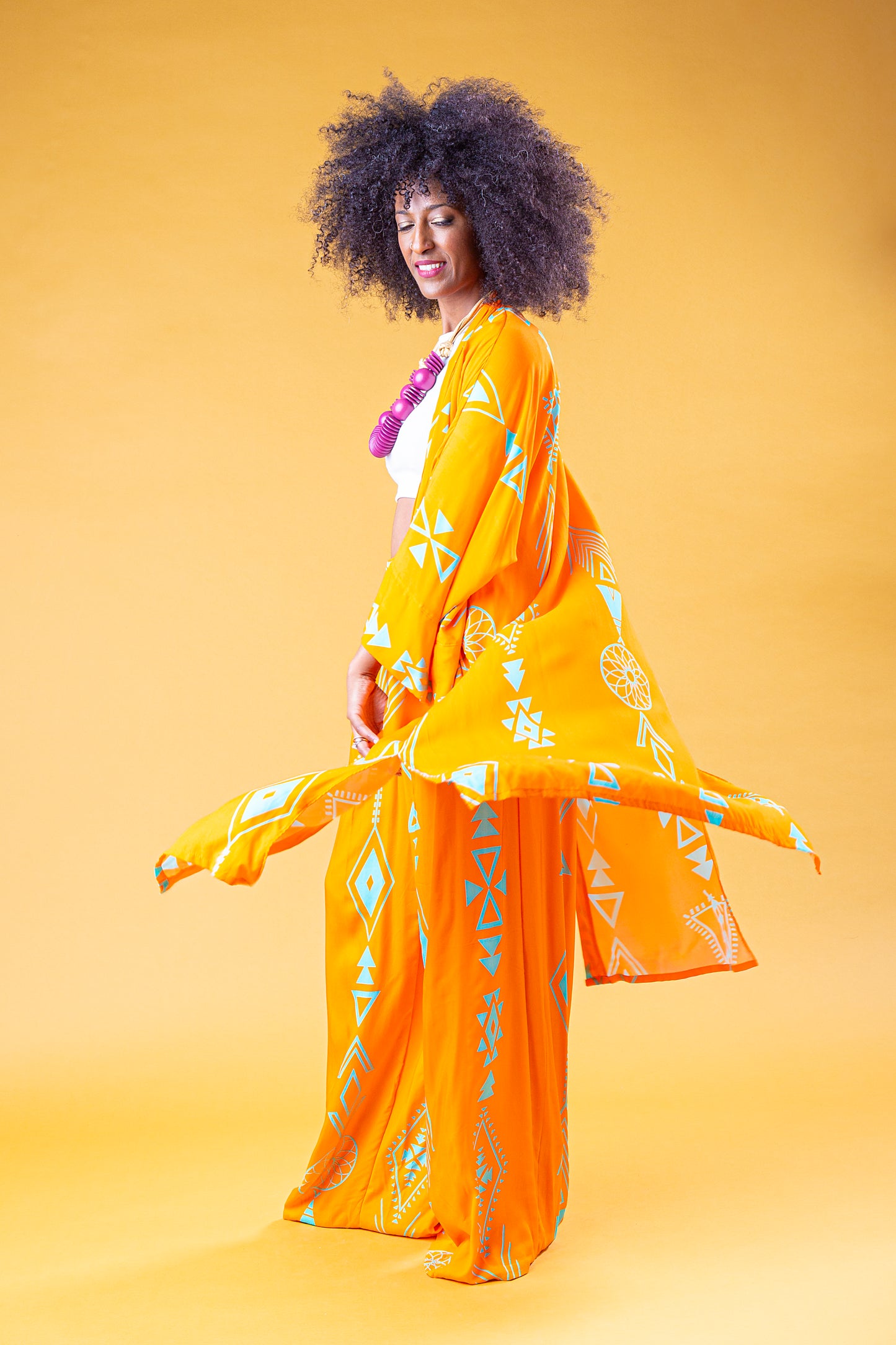 AMBRA SET DI KIMONO E PANTALONE