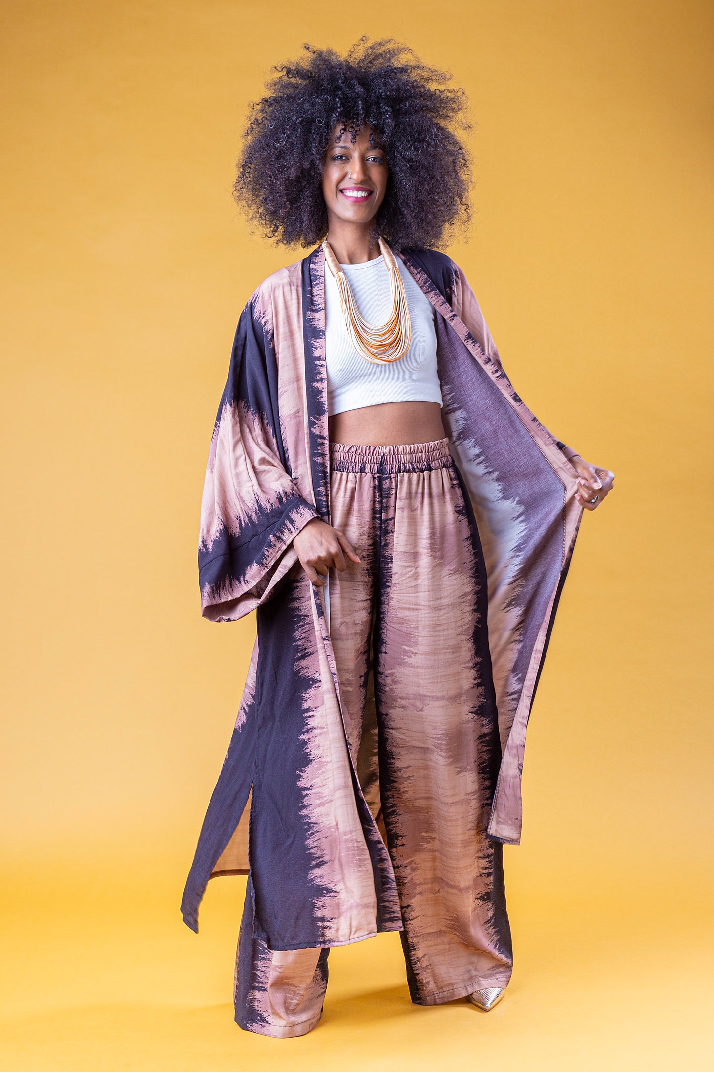 BOHEMIA SET KIMONO PANTALONE