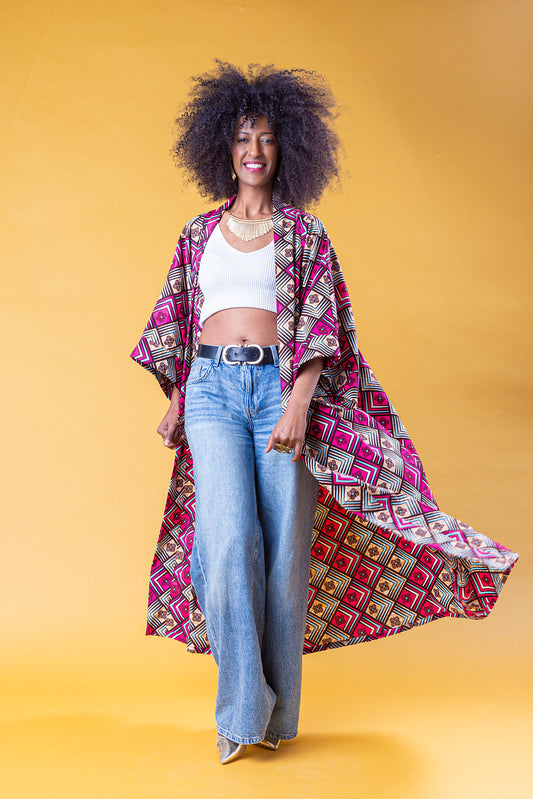 ZURI KIMONO WAX AFRICANO