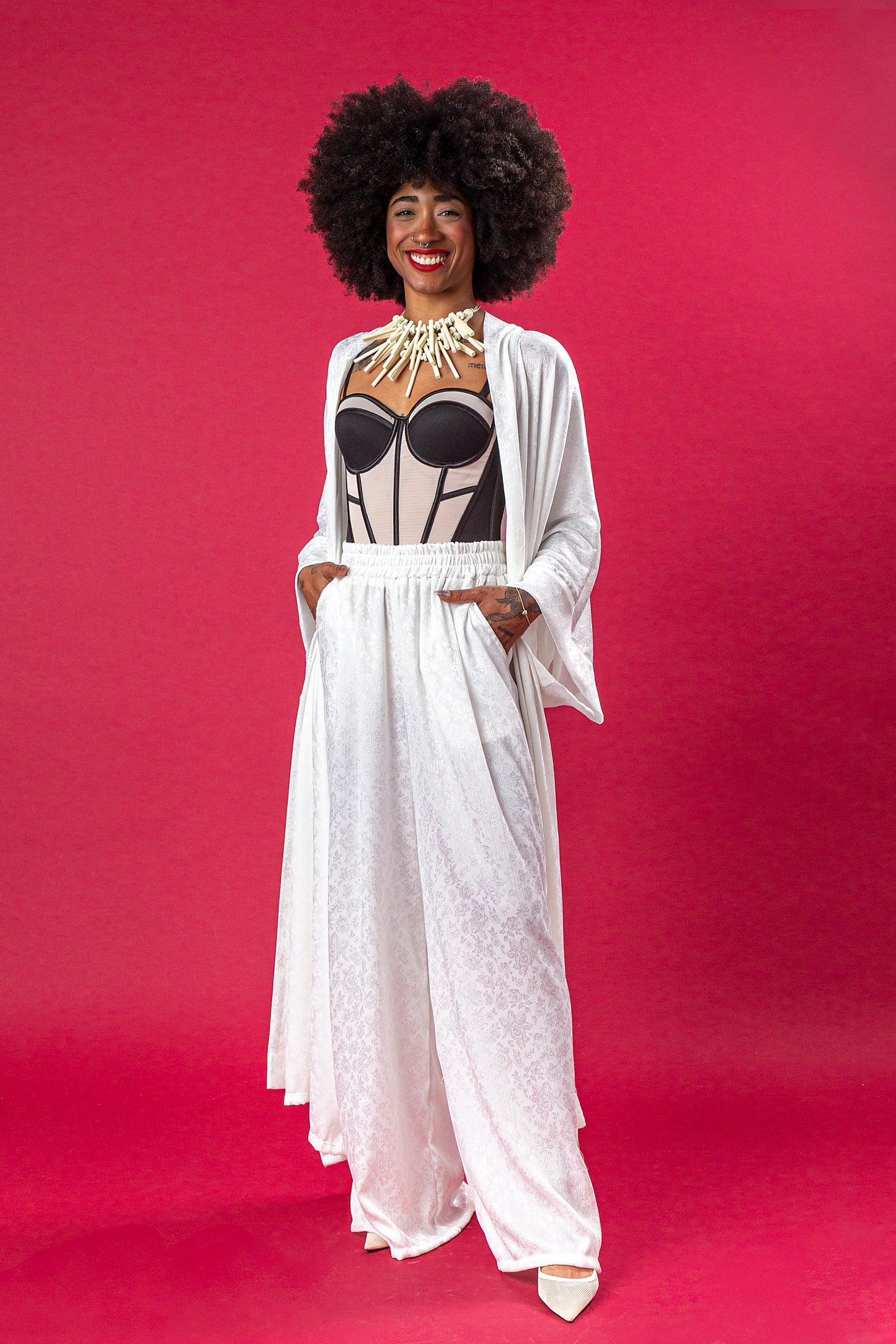HURITTA SET KIMONO PANTALONE